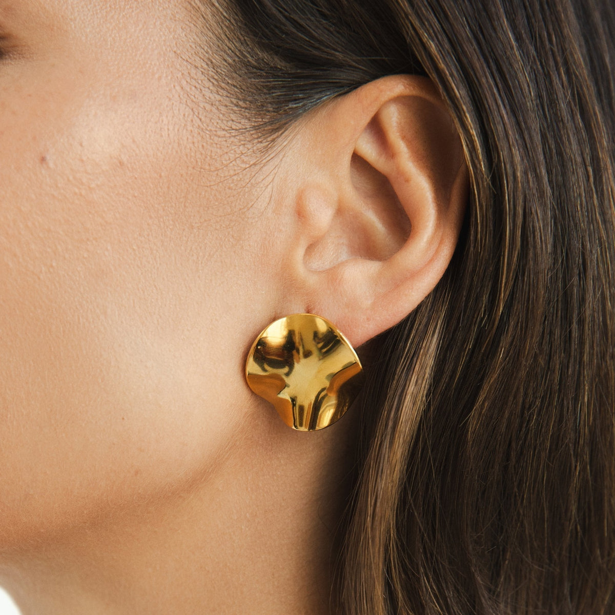 Tyra Simple Everyday Gold-Tone Earrings
