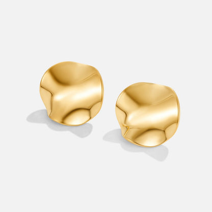 Tyra Simple Everyday Gold-Tone Earrings