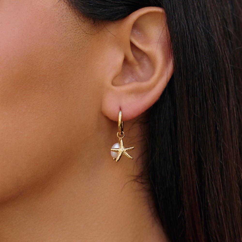 Rock Pool Sea Detail Everyday Hoop Earrings