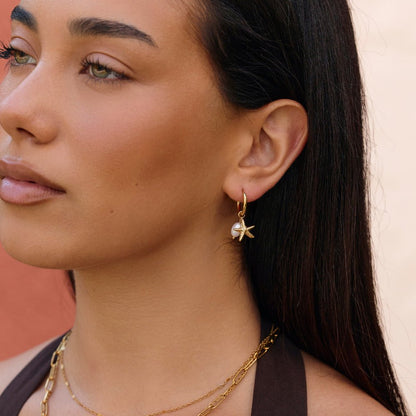 Rock Pool Sea Detail Everyday Hoop Earrings