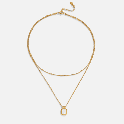 Valerie White Drop on Doubled Fine Chains