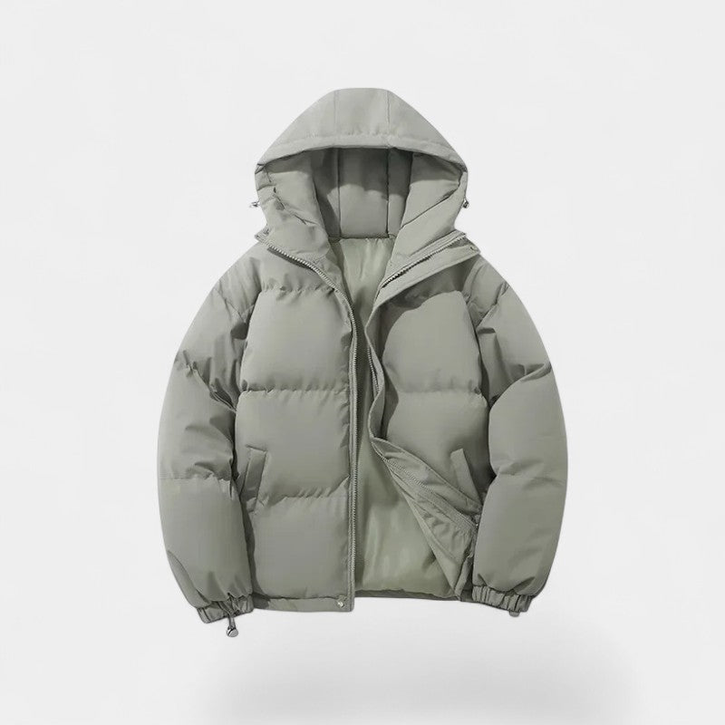 Men's Quilted Coat – Relaxed Fit Winter Outerwear