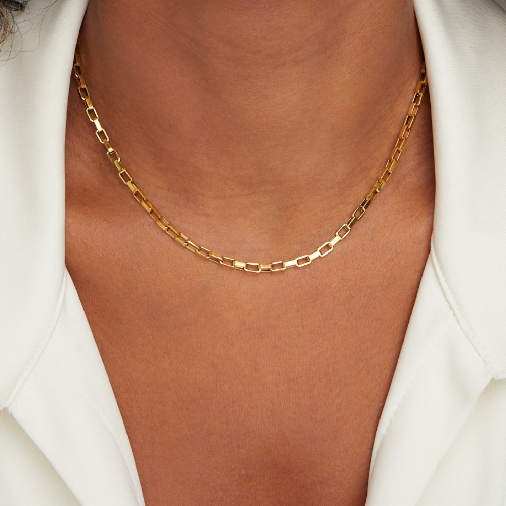 Venna Everyday Gold-Tone Chain Necklace