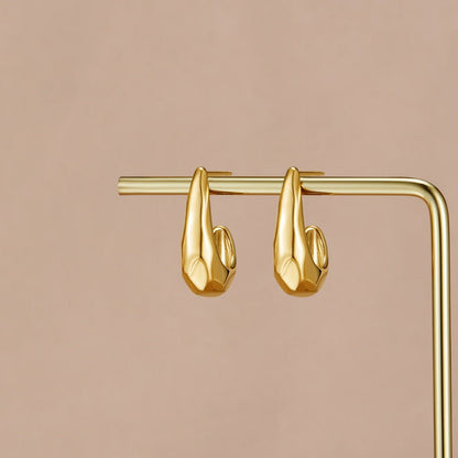 Vienna Rounded Dome Gold-Tone Stud Earrings