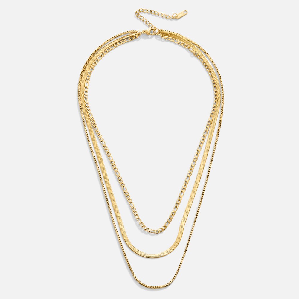 Vienna Three-Length Layered Chain Necklace