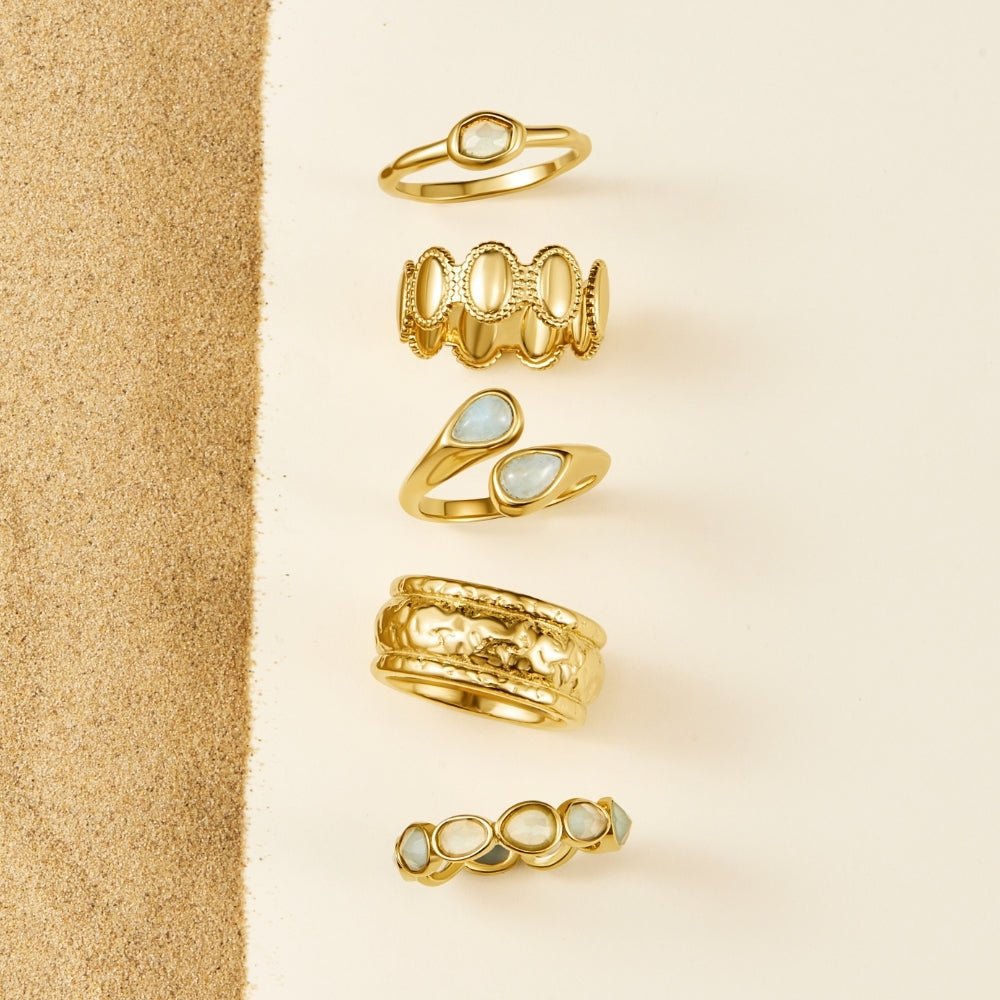 Athena Antiqued Finish Gold-Tone Band Ring