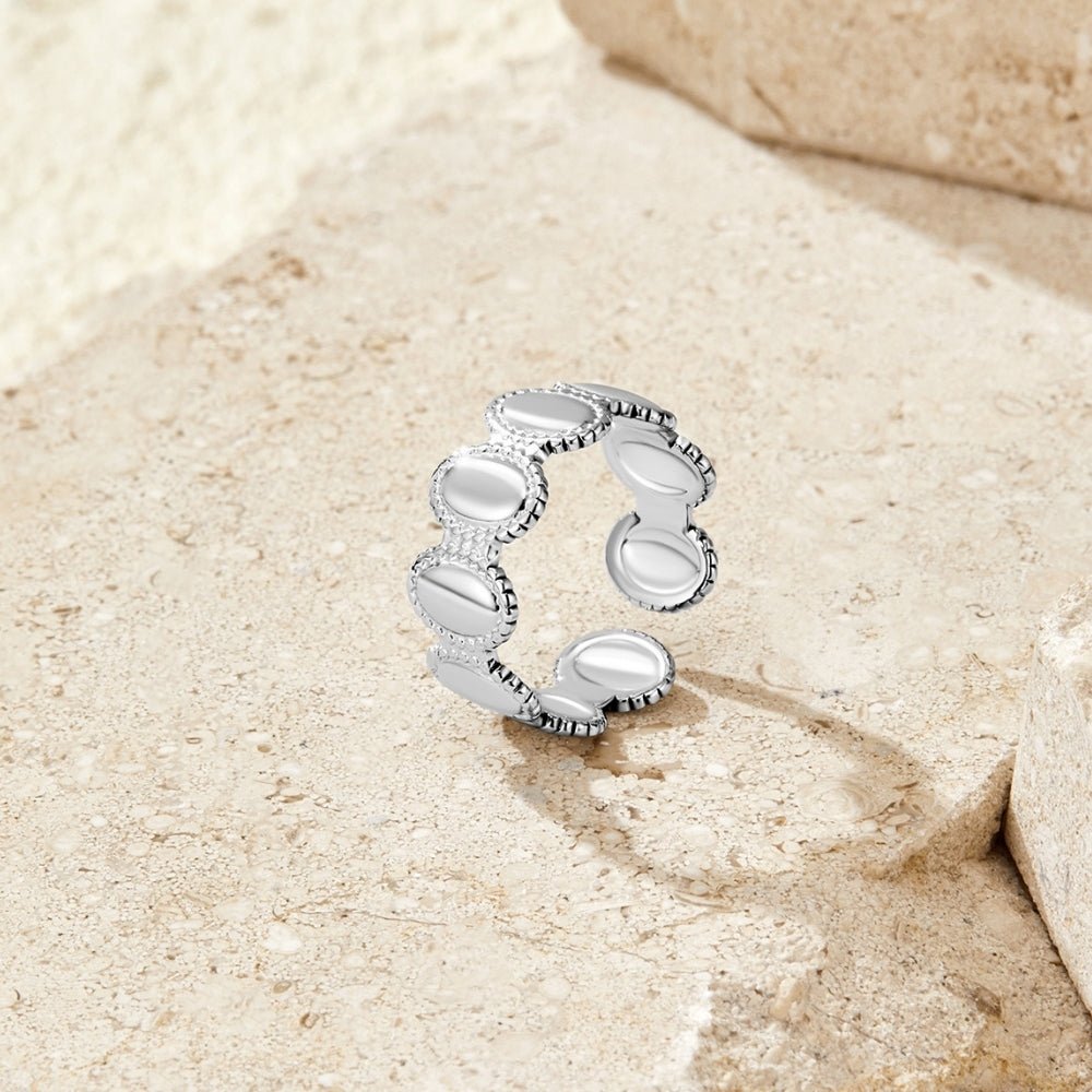 Athena Old-World Silver-Tone Detailed Ring
