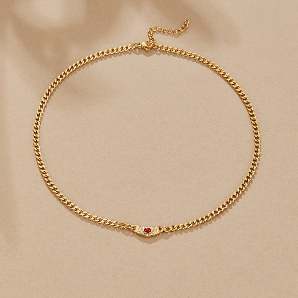 Cleopatra Bold Antique-Look Gold-Tone Necklace