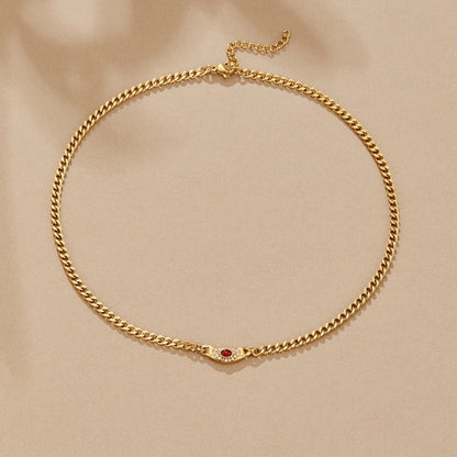 Cleopatra Bold Antique-Look Gold-Tone Necklace