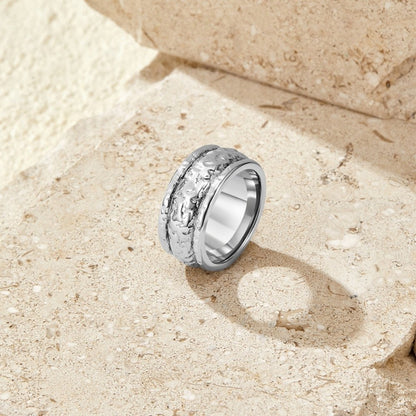 Elodie Antique-Style Silver-Tone Band Ring
