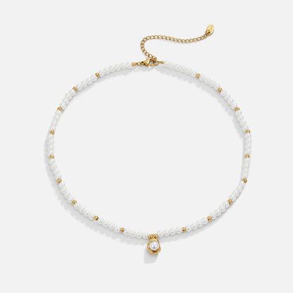 Old-Style Pearl and Gold-Tone Bead Necklace