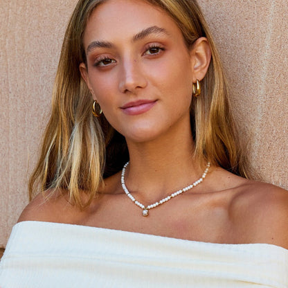 Old-Style Pearl and Gold-Tone Bead Necklace