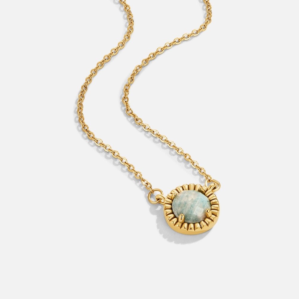 Soft Aqua Green Bead Vintage-Style Necklace