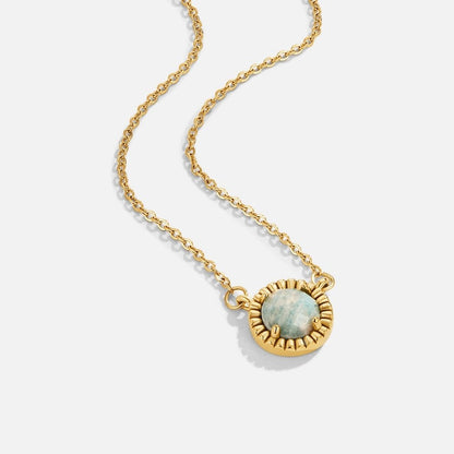 Soft Aqua Green Bead Vintage-Style Necklace