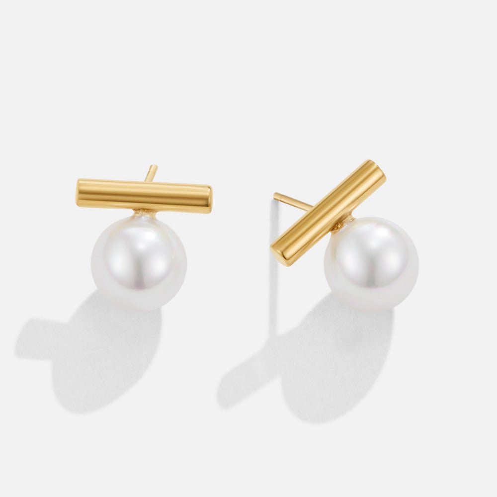 Yuna Single Pearl Close-Fit Stud Earrings