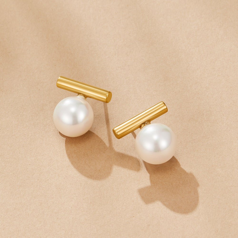 Yuna Single Pearl Close-Fit Stud Earrings