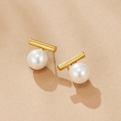 Yuna Single Pearl Close-Fit Stud Earrings
