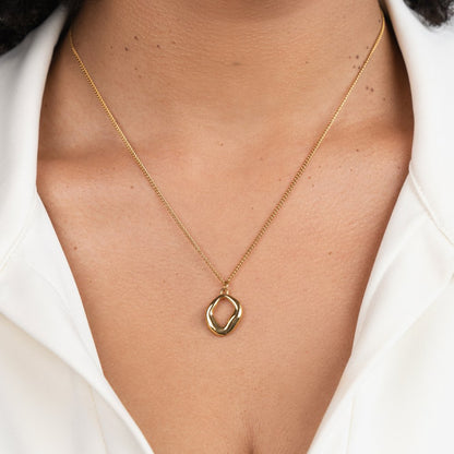 Zola Angular Shapes Gold-Tone Everyday Necklace