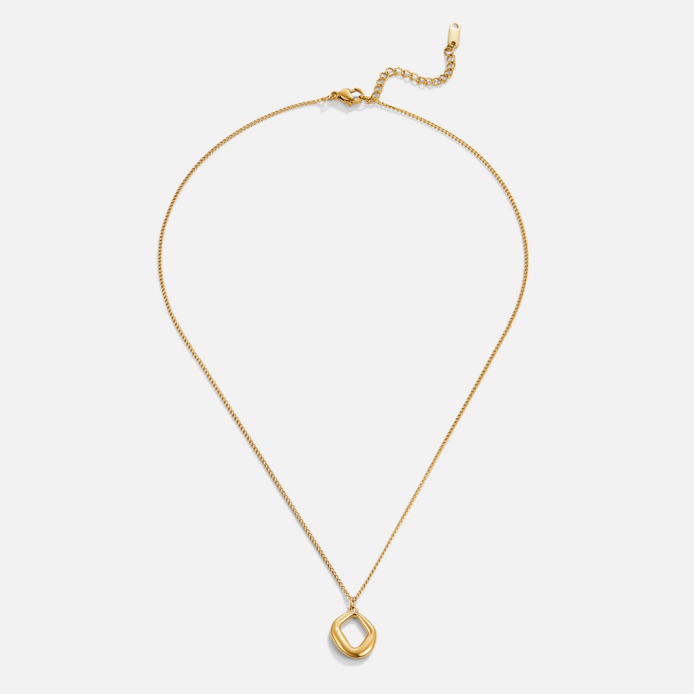 Zola Angular Shapes Gold-Tone Everyday Necklace