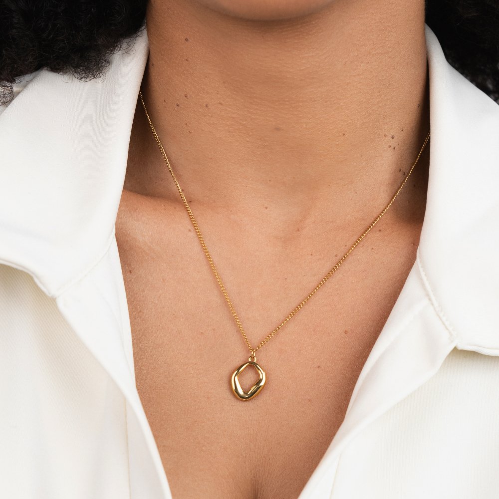 Zola Angular Shapes Gold-Tone Everyday Necklace